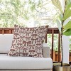26"x26" Deny Designs Valentina Ramos Bows Mocha Mousse Square Outdoor Throw Pillow Beige - 3 of 4