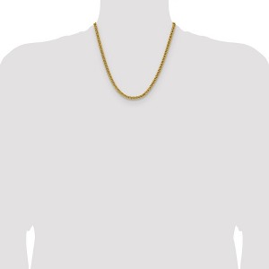 Chisel Stainless Steel Polished Yellow IP-plated 5mm 20" Double Curb Chain Necklace - 1 of 4