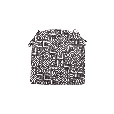 Round Back Seat Cushion DuraSeason Fabric™ Black - Threshold™