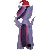 Gemmy Christmas Airblown Inflatable Twilight Sparkle with Santa Hat, 3.5 ft Tall, Purple - 3 of 4