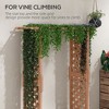 Gulches Brown Outdoor Planter Box with Arch Trellis for Climbing Plants - 3 of 4