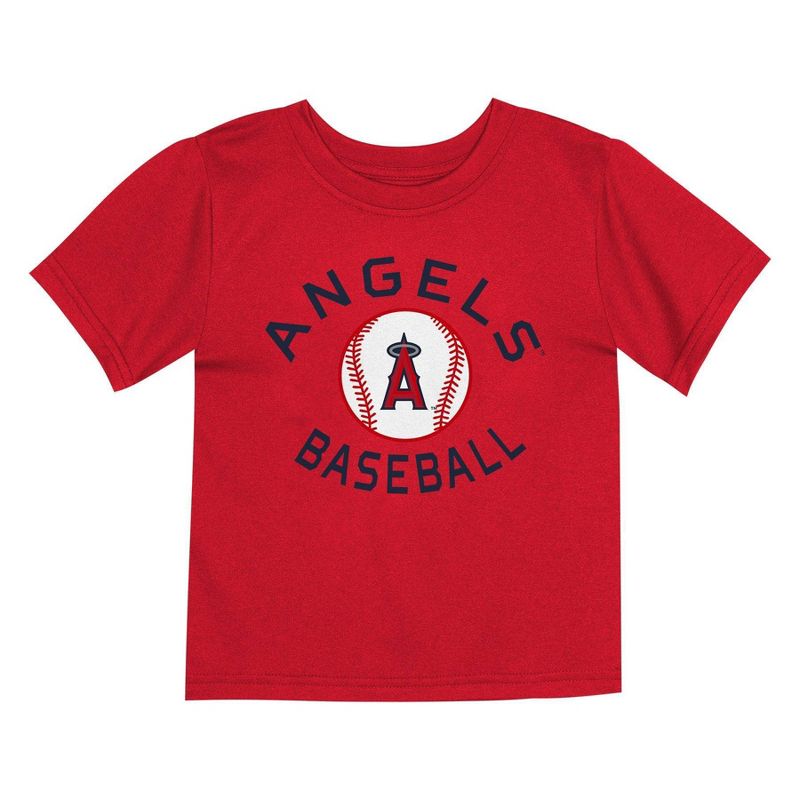 MLB Los Angeles Angels Toddler Boys&#39; 2pk T-Shirt, 3 of 4
