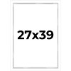PosterPalooza | Modern Shadow Box 1" Depth White Picture Frame - UV Acrylic, Backing, Hanging Hardware - 2 of 4