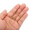 Unique Bargains Metal Round Jewelry Making Gold Filled Spacer Beads 100 Pcs - 4 of 4