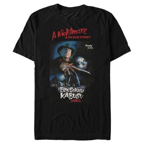 Men's A Nightmare On Elm Street International Movie Poster T-shirt ...