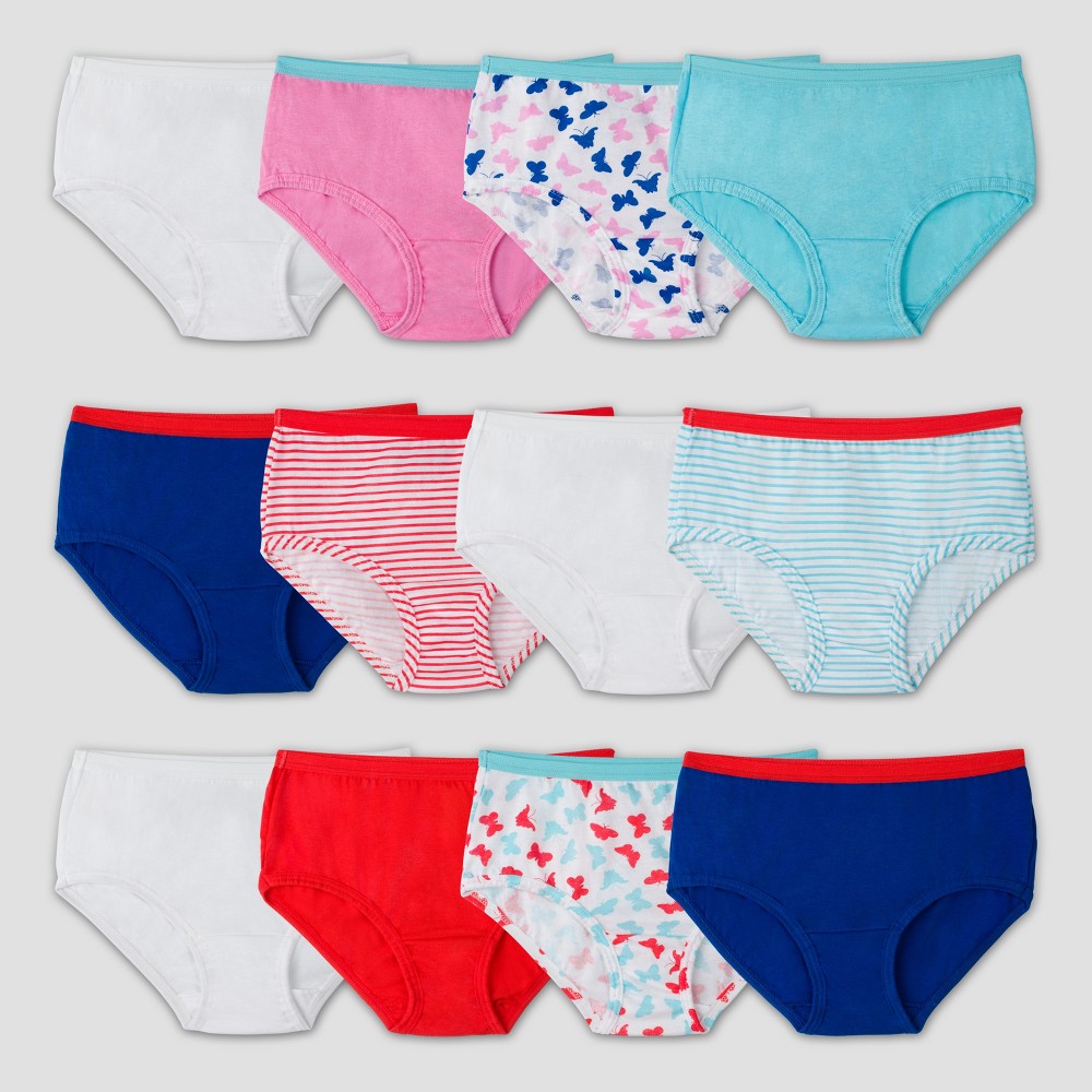 UPC 885306346720 product image for Girls' Fruit of the Loom 12pk Classic Briefs - 14 | upcitemdb.com