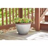 Westlake Large 15 in. Galvanized Finish with Bronze Trim Planter - Southern Patio - 2 of 4