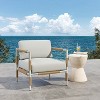 Christopher Knight Home Wevin Aluminum Chair with Cushions, Light Grey - 2 of 4