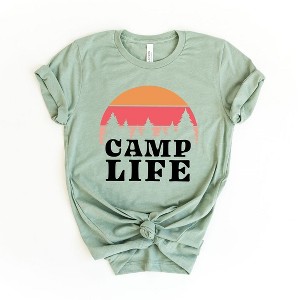 Simply Sage Market Women's Camp Life Short Sleeve Graphic Tee - 1 of 3