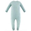 Owlivia Baby Bamboo Footed Pajama sleep N' Play - Seafoam - 2 of 4