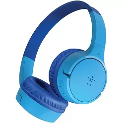 Belkin SoundForm Mini Kids Wireless Headphones with Built in Microphone - Compatible with iPhone iPad Galaxy AUD001BTBL (Blue)