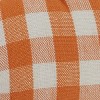 Park Designs Short Orange And Cream Check Pumpkin - Set of 2 - 3 of 4