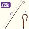 Joyfy Shepherd's Crooked Walking Cane, Crook Prop Stick Accessories for Party Pretend Play, Halloween Dress-up Party Favors for Adults and Kids - 4 of 4