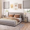 MaseiKar End Table with Charging Station and USB Ports, Small Side Table , 3-Tier Nightstand with Adjustable Shelf, for Living Room, Greige - 4 of 4