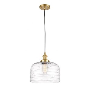 Bell - 1 Light Cord Hung Mini Pendant In Industrial Style-8 Inches Tall and 12 Inches Wide - 1 of 1