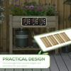 Okak Raised Garden Bed with 8 Pockets & Shelf, Wooden Elevated Outdoor Planter Box with Legs for Herbs/Vegetables/Flowers - 3 of 4