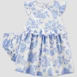 Carter's Just One You® Baby Girls' Floral Dress - Blue