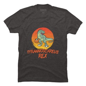 Men's Design By Humans Tyrannoscareus Rex Funny Dinosaur Halloween Costume By rawresh6 T-Shirt - 1 of 4