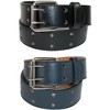CTM Kid's Leather Two Hole Jean Belt (Pack of 2 Colors) - 4 of 4