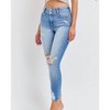 Women's Jocelyn High Rise Distressed Skinny Jeans - CELLO - 2 of 4