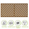 47-inches W x 72-inches H Rust Color Galvanized Sheet Screen Outdoor and lndoor Divider for Balcony Patio Garden Room Divider ( Parallel 01) - 2 of 4