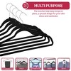 30/50 Non Slip Velvet Hangers Premium Heavy Heavy Duty Clothes Hangers with 360 Swivel Hook - Lux Decor Collection - 3 of 3