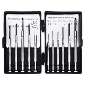Itopfox 11-Piece Mini Precision Screwdriver Set for Electronics, Toys, Computers, and Watch Repair with Durable Rust-Proof Blades and Storage Case - 1 of 4