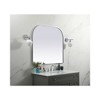 Elegant Lighting Metal Frame Arch Mirror 42x38 Inch in Silver - 3 of 4