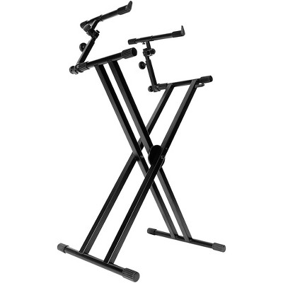 On-Stage Double-X Ergo Lok Keyboard Stand with 2nd Tier Level 2 Regular 190839873910