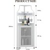 CuisinSmart Corner Wine Bar Cabinet with Detachable Wine Rack, Bar Cabinet with Glass Holder, Small Sideboard and Buffet Cabinet with Mesh Door - 2 of 4
