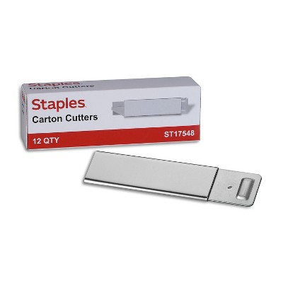 MyOfficeInnovations Box Cutters Gray 12/Pack (610137) 506873