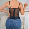 Clearlove Lace Corset Top V Neck Elastic Straps for Party Streetwear Going Out Party Corset Tops for Women Bustier - 2 of 4