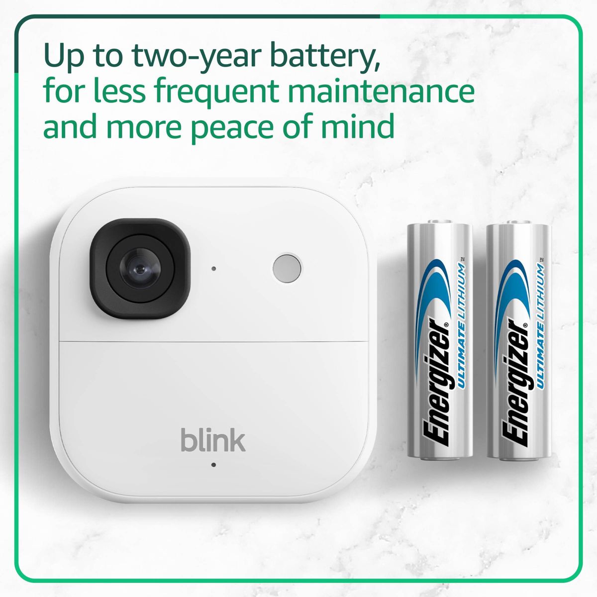 Blink Outdoor 2K+ Wireless Smart Security Camera, 2K Video Resolution, Enhanced Audio, Sync Module Core Included. 1 Camera System - White - thumbnail 7