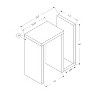 Monarch Specialties Accent Table Side End Narrow Small Living Room Bedroom Laminate Brown Contemporary Modern - 3 of 4