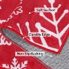 2x8 Christmas Runner Rug, Washable Snowflake Pattern Hallway Accent Rug, Non-Slip Floor Carpet for Kitchen Laundry Bedroom, Holiday Decor - 2 of 4