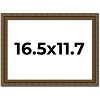 PosterPalooza | Sculpted Gold Picture Frame - UV Acrylic, Backing Board, Hanging Hardware Included - 2 of 4