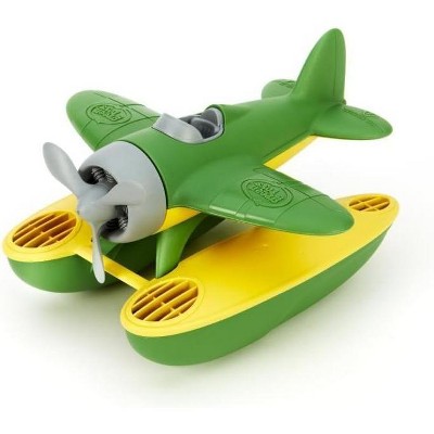 Seaplane Bath Toy, BPA-Free Floating Plane for Pincer Grip Development, 9x9.5x6 Inches