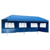 DSVIMOY 10'*30' Canopy Tent, Party Tent with 4 Sidewalls, 3 Height Adjustable, Outdoor Canopy Tent for Weddings, Blue, 344.4"*116.4"*111.6" - 4 of 4