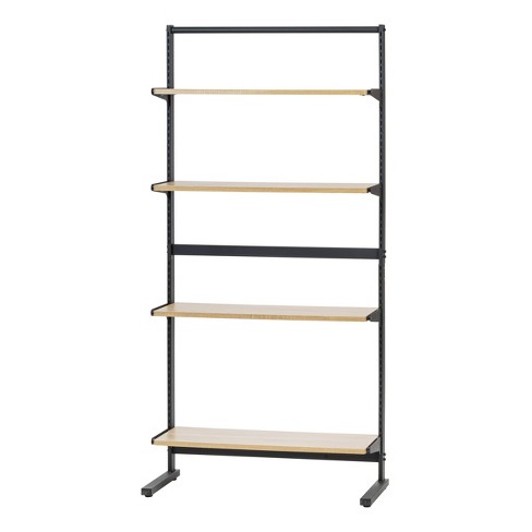 Folding 5 Shelf Narrow Black - Brightroom™ : Target