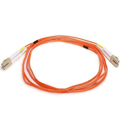 Monoprice Fiber Optic Cable - 2 Meter - Orange | LC to LC OM1, 62.5/125 Type, Multi Mode, Duplex