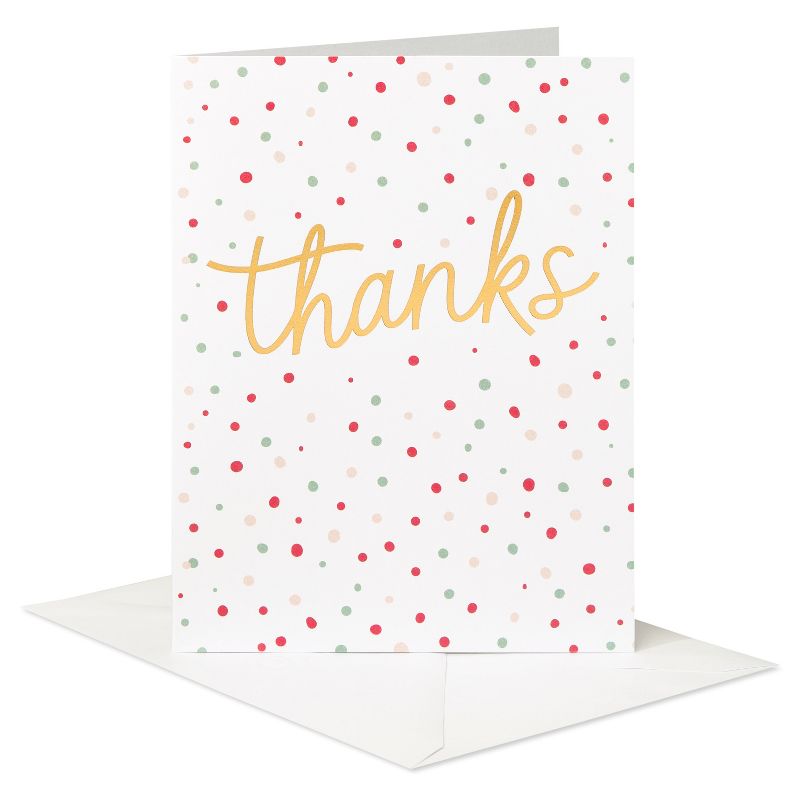 10ct Scattered Dots Blank Thank you Cards, 3 of 8