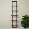 VIP Wood 34 in. Brown Five Tiered Wall Mounted Shelf - 2 of 4