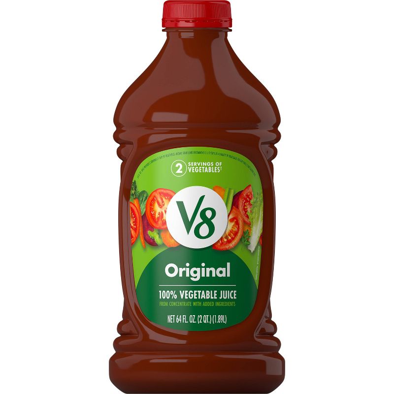 V8 Original 100% Vegetable Juice - 64 fl oz Bottle, 1 of 15