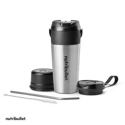 nutribullet Flip Portable Blender with Stainless Steel Insulated Cup: 20oz Cordless Personal Blender, BPA-Free, Dishwasher-Safe