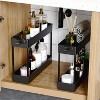 YIGII Slim Rolling Storage Cart 4 Tier Organizer Mobile Shelving Unit Utility Cart Tower Rack for Kitchen Bathroom Laundry Narrow Places - 3 of 4