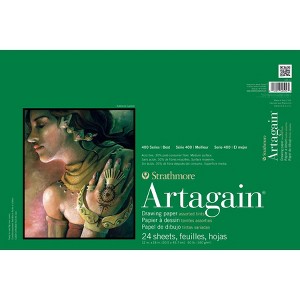 Strathmore 400 Series Artagain Pastel & Drawing Paper Pad, Assorted Colors, Glue Binding, 24 Sheet, 12x18 inch, 1 Count - 1 of 1