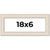 PosterPalooza | Panoramic Weathered White Picture Frame - UV Acrylic, Foam Board Backing, Hanging Hardware - 2 of 4