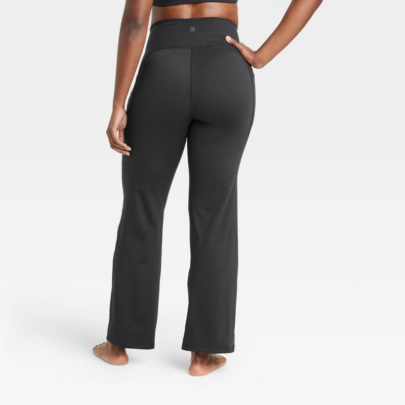 Women's Brushed Sculpt Curvy Pocket Straight Leg Pants - All In Motion™, 5 of 7