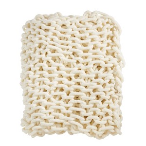 Saro Lifestyle Textured Chunky Knit Cozy Throw - 1 of 3