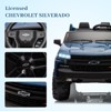 24V Licensed Chevrolet Silverado Kids Ride On Car, 2-Seater, Remote Control, LED Lights, Dual Motors - 2 of 4